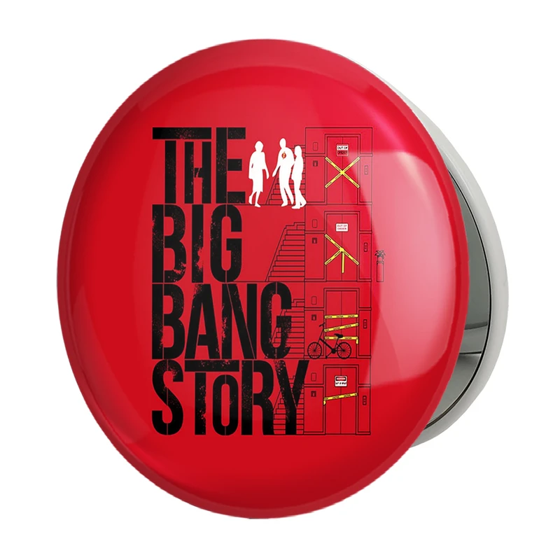 آینه جیبی خندالو طرح سریال تئوری بیگ بنگ The Big Bang Theory مدل تاشو کد 13311 