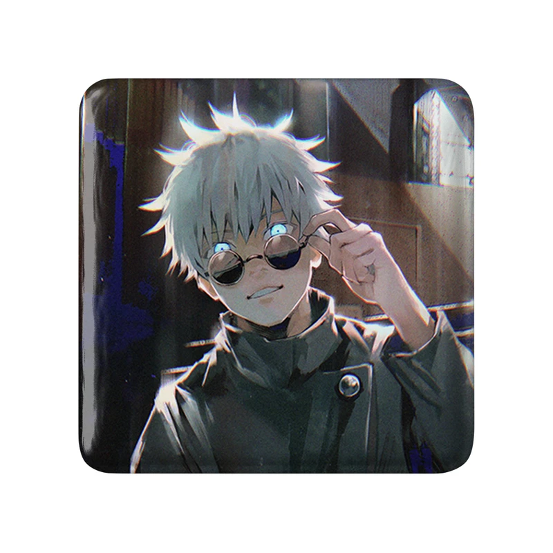 پیکسل خندالو طرح گوجو ساتورو انیمه جوجوتسو کایزن Jujutsu Kaisen مدل مربعی کد 30182