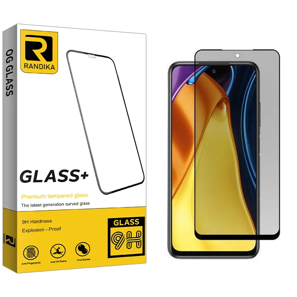 محافظ صفحه نمایش حریم شخصی راندیکا مدل RK مناسب برای گوشی موبایل شیائومی Poco M3 Pro 5G