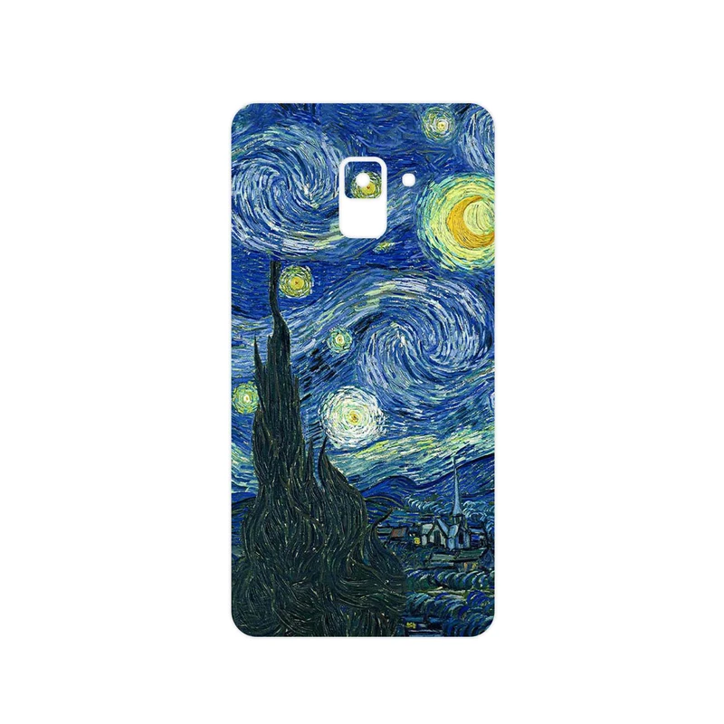 برچسب پوششی ماهوت مدل The Starry Night of van Gogh مناسب برای گوشی موبایل سامسونگ Galaxy A8 Plus 2018