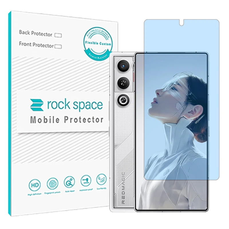 محافظ صفحه محافظ چشم راک اسپیس مدل هیدروژلی مناسب برای گوشی موبایل زد تی ای nubia RedMagic 11 Air