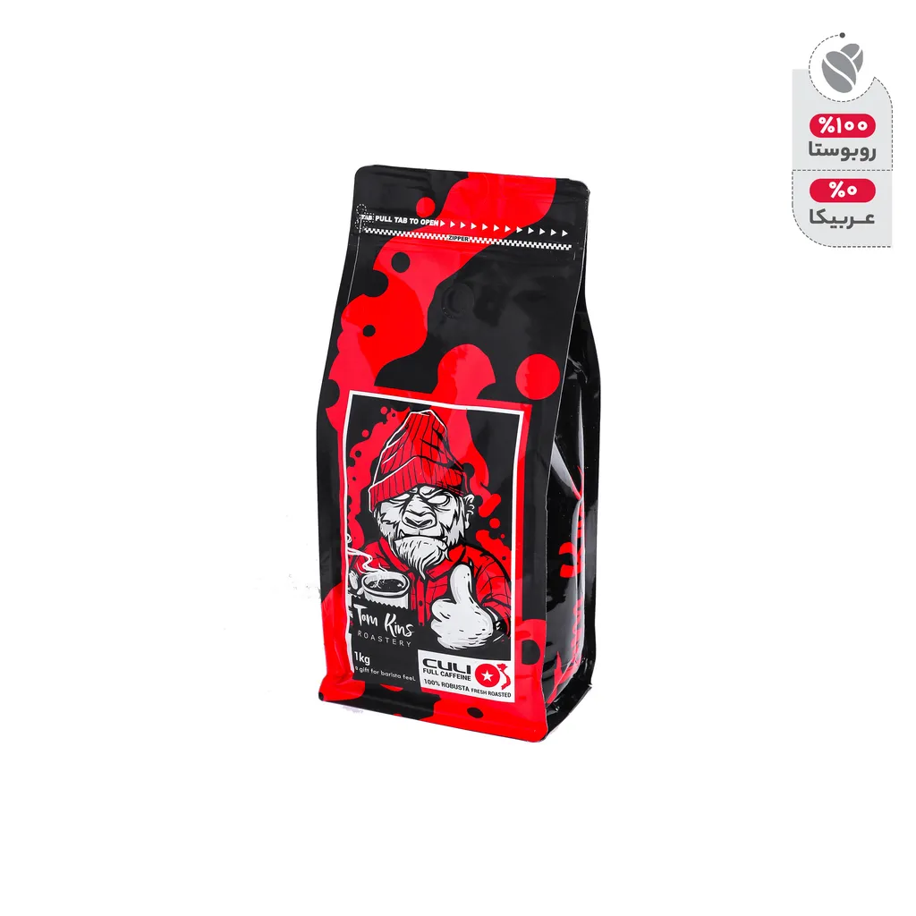 دانه قهوه 100% ربوستا کولی تام کینز - 1000 گرم
