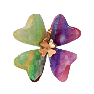 آویز گردنبند طلا 18 عیار زنانه مدل گل کد A8