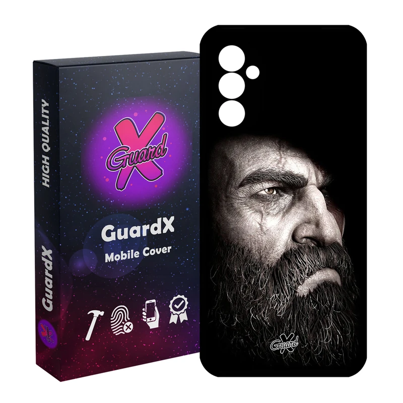 کاور گارد ایکس طرح God of War مدل Glass10100 مناسب برای گوشی موبایل سامسونگ Galaxy A14 / A14 5G