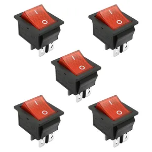 کلید راکر مدل 4 پایه کد KCD4 بسته 5 عددی