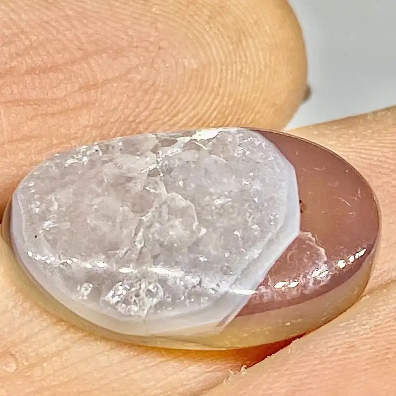 سنگ عقیق مدل سلیمانی نطفه دار کد SASN118