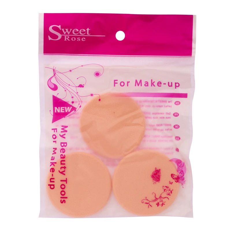 پد آرایشی سوئیت رز مدل گرد کد P253 بسته 3 عددی