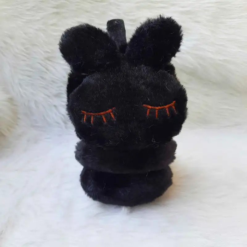 گوش گیر زمستانی بچگانه مدل هدفونی طرح خرگوش رنگ مشکی