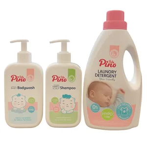 شامپو سر و بدن به همراه مایع لباسشویی پینو بیبی کد 010 مجموعه 3 عددی