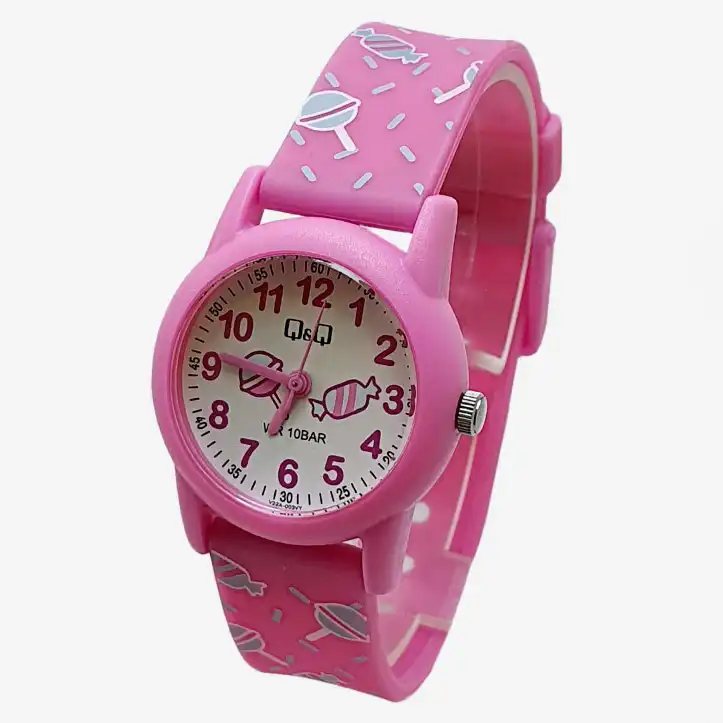 ساعت مچی عقربه ای دخترانه کیو اند کیو مدل V22A-003VY