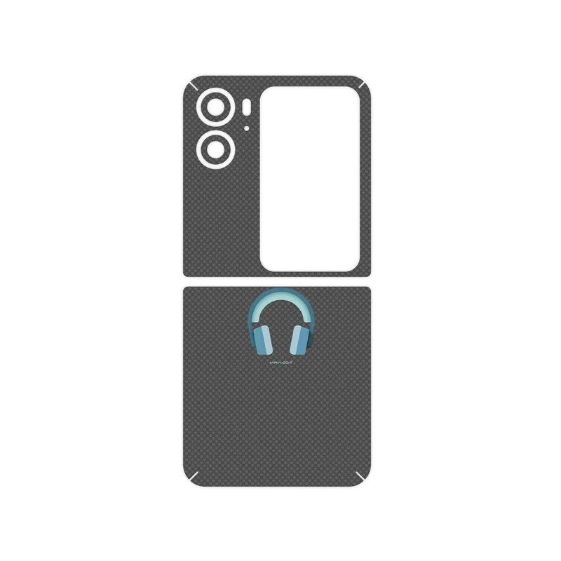 برچسب پوششی ماهوت مدل Minimal Headphone Icon مناسب برای گوشی موبایل اپو Find N2 Flip