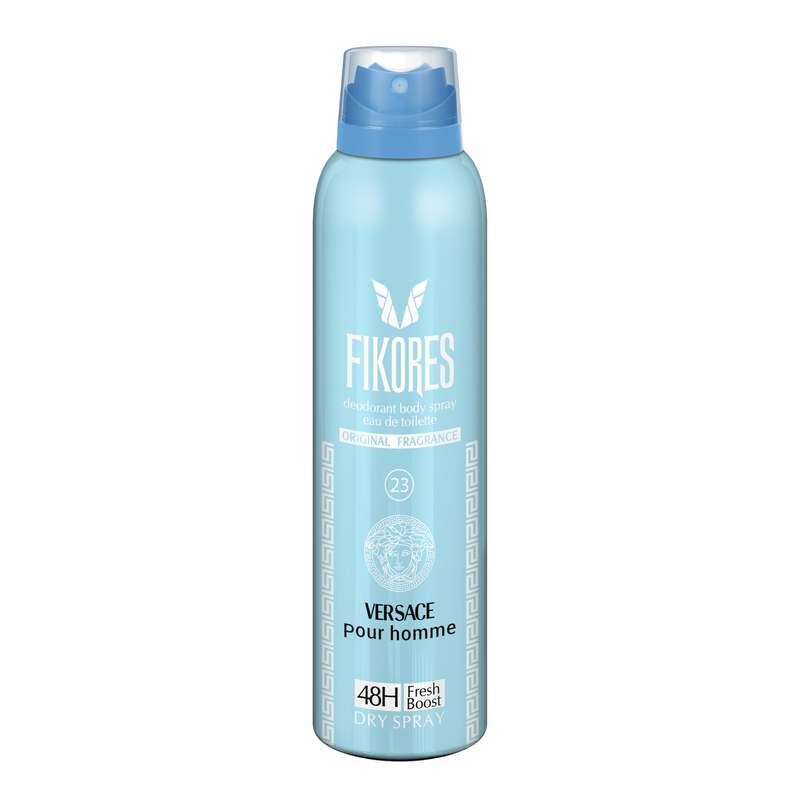 اسپری خوشبو کننده بدن مردانه فیکورس مدل Versace Pour Homme حجم 200 میلی لیتر اسپری خوشبو کننده بدن مردانه فیکورس مدل Versace Pour Homme حجم 200 میلی لیتر