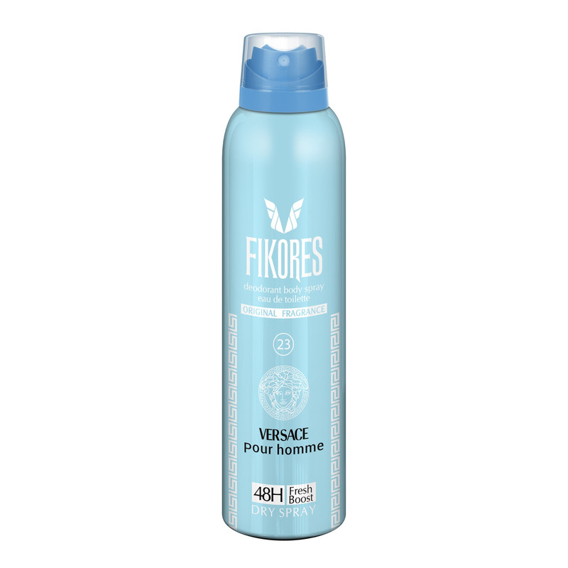 اسپری خوشبو کننده بدن مردانه فیکورس مدل Versace Pour Homme حجم 200 میلی لیتر اسپری خوشبو کننده بدن مردانه فیکورس مدل Versace Pour Homme حجم 200 میلی لیتر
