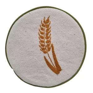 زیر لیوانی مدل سوزن دوزی طرح گندم