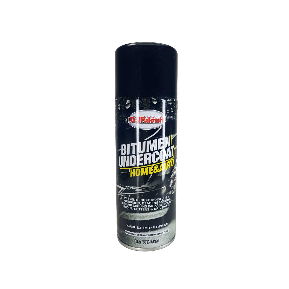 اسپری عایق رطوبتی گل پخش مدل BITUMEN UNDERCOAT حجم 450 میلی لیتر