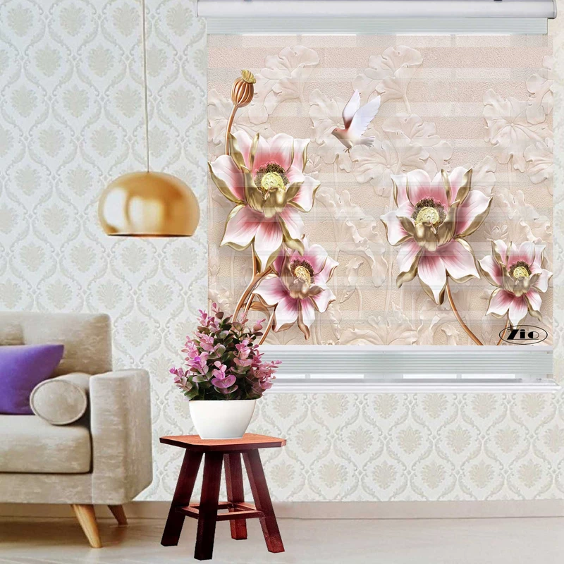 پرده زبرا زیو کد 3D1095 سایز 150x200 سانتی متر