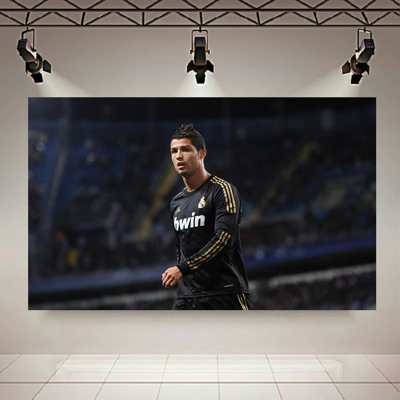 تابلو بوم طرح مخمل قهرمان فوتبال مدل رونالدو کد AR304905