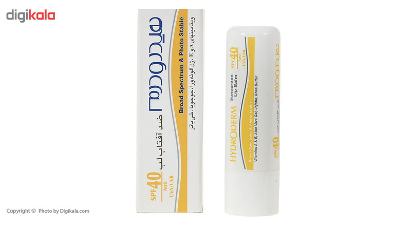 بالم لب ضد آفتاب هیدرودرم مدل SPF40 وزن 4.5 گرم