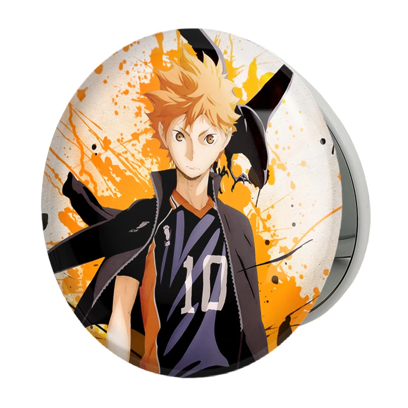 آینه جیبی خندالو طرح هیناتا شویو انیمه هایکیو Haikyu مدل تاشو کد 17752 