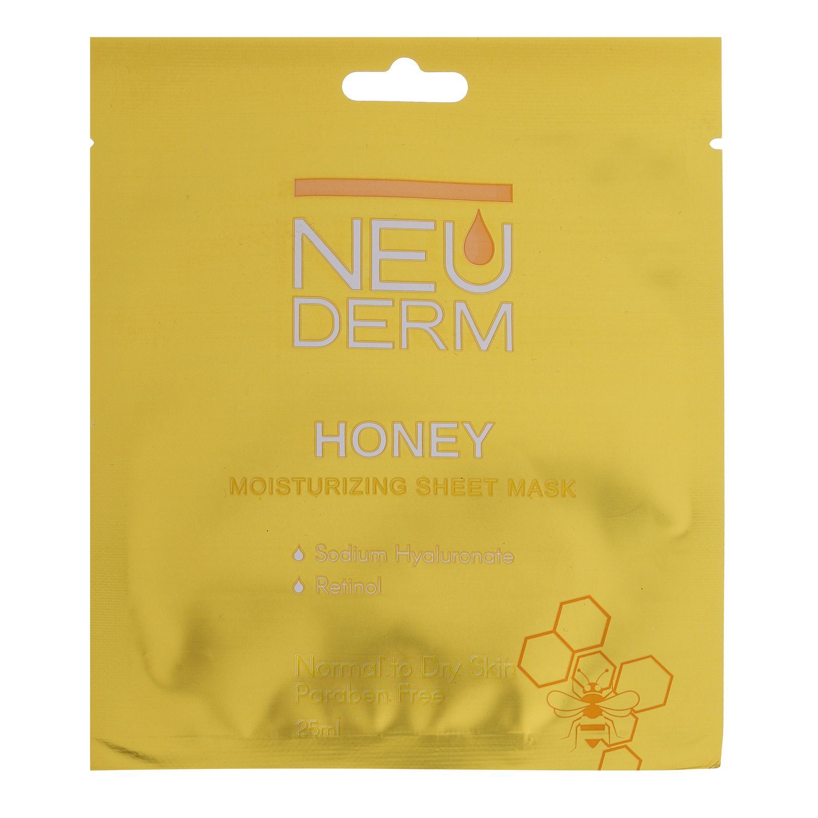 ماسک صورت نئودرم مدل Honey حجم 25 میلی لیتر -  - 1