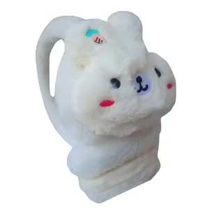 گوش گیر زمستانی بچگانه مدل هدفونی پشمی طرح خرگوش