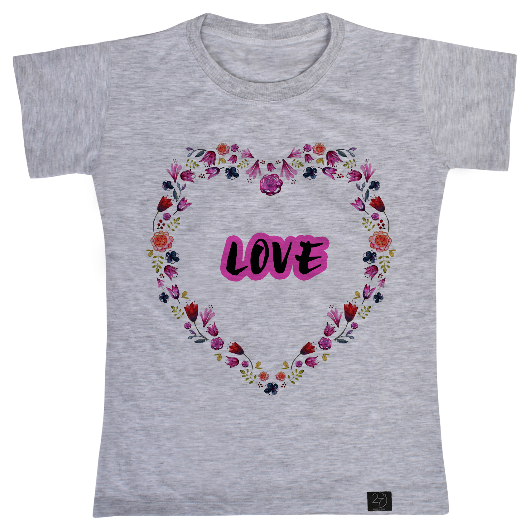 تی شرت دخترانه 27 مدل love کد V82