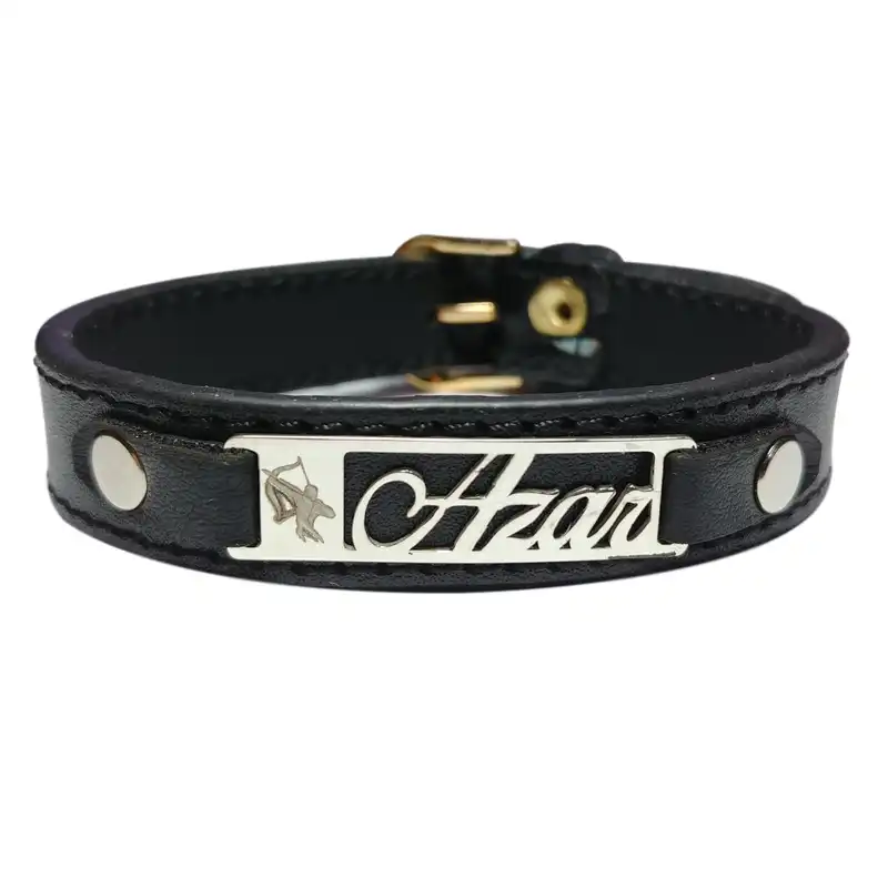 دستبند نقره طرح ماه آذر