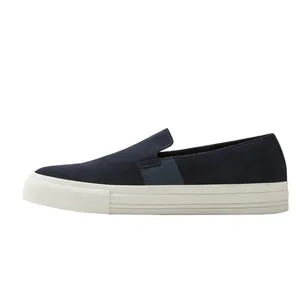 کفش روزمره مردانه زارا مدل BLUE LEATHER SNEAKERS 2238720010