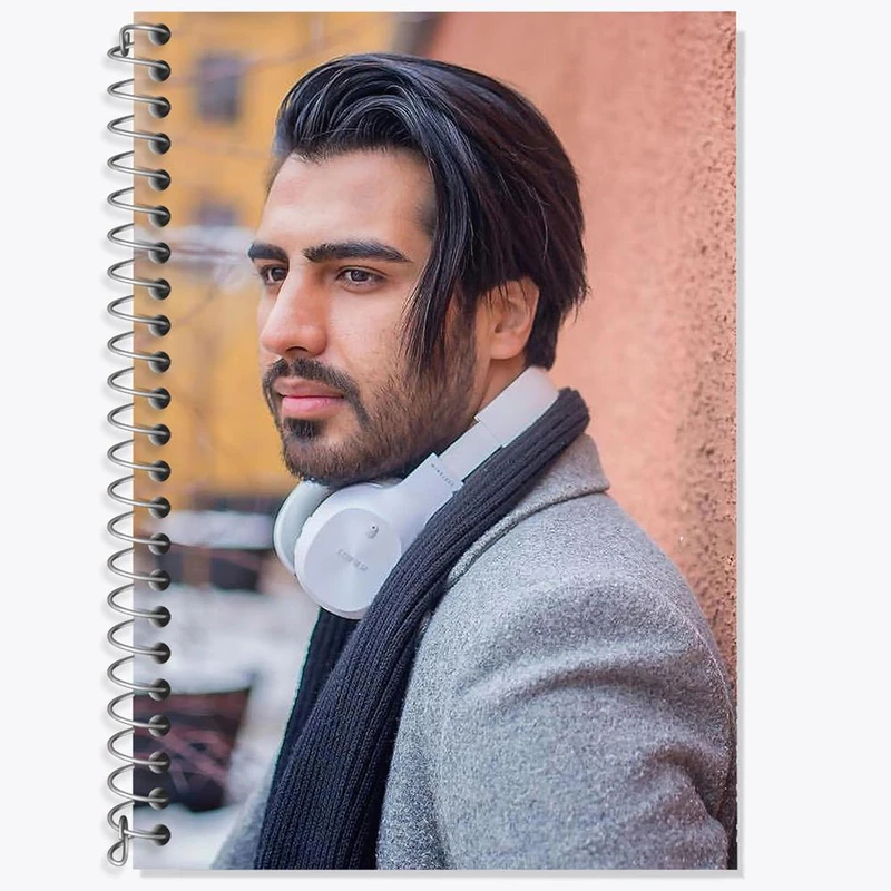 دفتر زبان 50 برگ خندالو مدل سه خط طرح رهام هادیان ماکان بند کد 2538