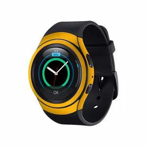 برچسب ماهوت طرح Matte-Deep-Mustard مناسب برای ساعت هوشمند سامسونگ Galaxy Gear S2