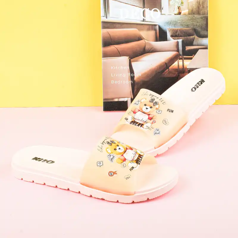 دمپایی زنانه کیتو مدل FUNNY TEDY BEAR GLB.4004