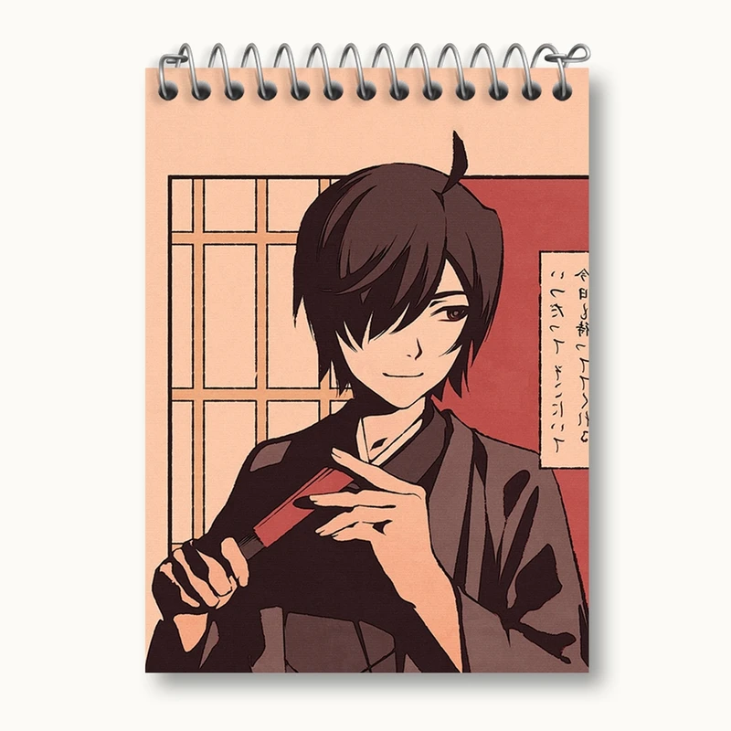 دفتر یادداشت 50 برگ خندالو مدل آراراگی کویومی انیمه مونوگاتاری کد 16177