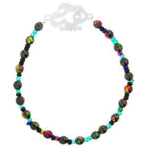 دستبند نقره زنانه گالری عزیزی طرح هیچ مدل 14603 