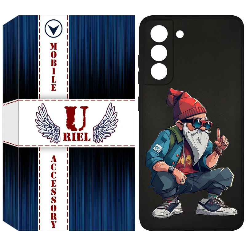 کاور یوریل قاب مدل KSH کد 48 طرح پیرمرد مناسب برای گوشی موبایل سامسونگ Galaxy S21 FE 5G