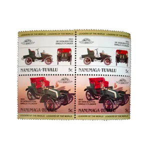 تمبر یادگاری طرح اتومبیل مدل de dion کد 107 مجموعه 4 عددی