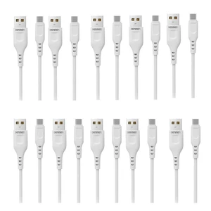 کابل تبدیل USB به microUSB دنمن مدل D01V طول 1 متر بسته 10 عددی