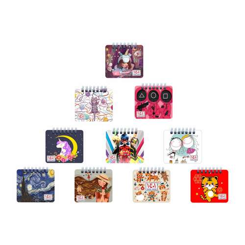 تقویم جیبی سال 1401 مدل فانتزی چوبی کد 3 مجموعه 10 عددی