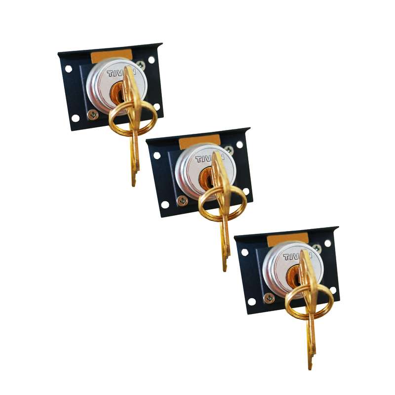 قفل کمدی تیوان مدل RO- 009 مجموعه سه عددی قفل کمدی تیوان مدل RO- 009 مجموعه سه عددی