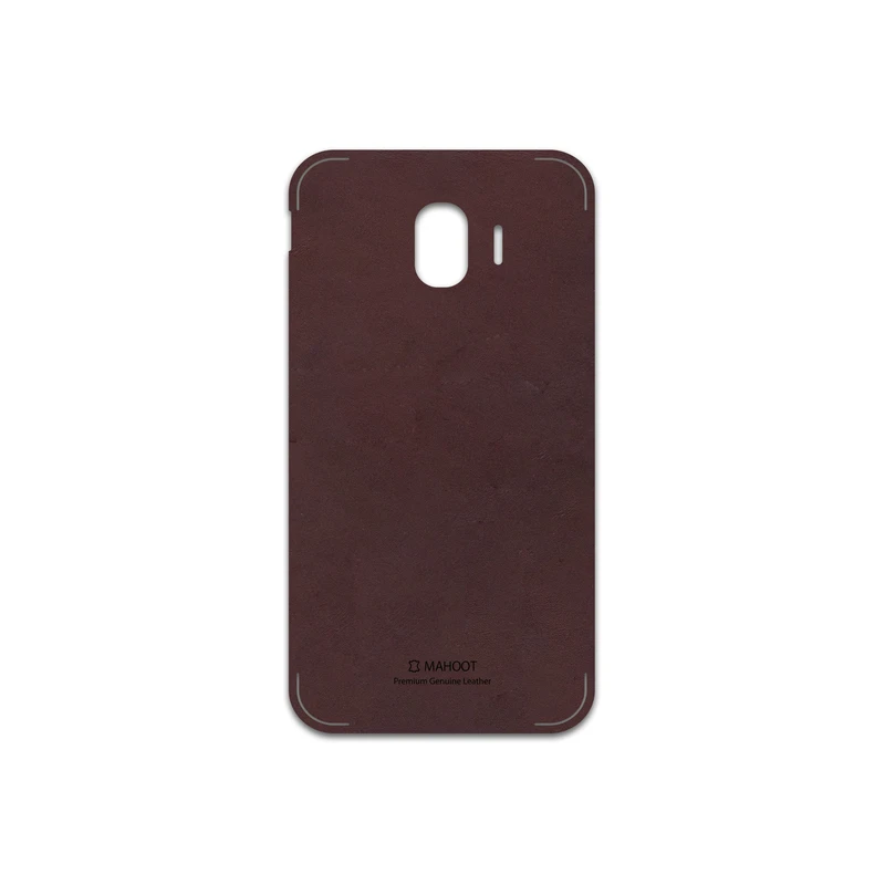 برچسب پوششی ماهوت مدل Matte-Dark-Brown-Leather مناسب برای گوشی موبایل سامسونگ Galaxy J2 Pro 2018