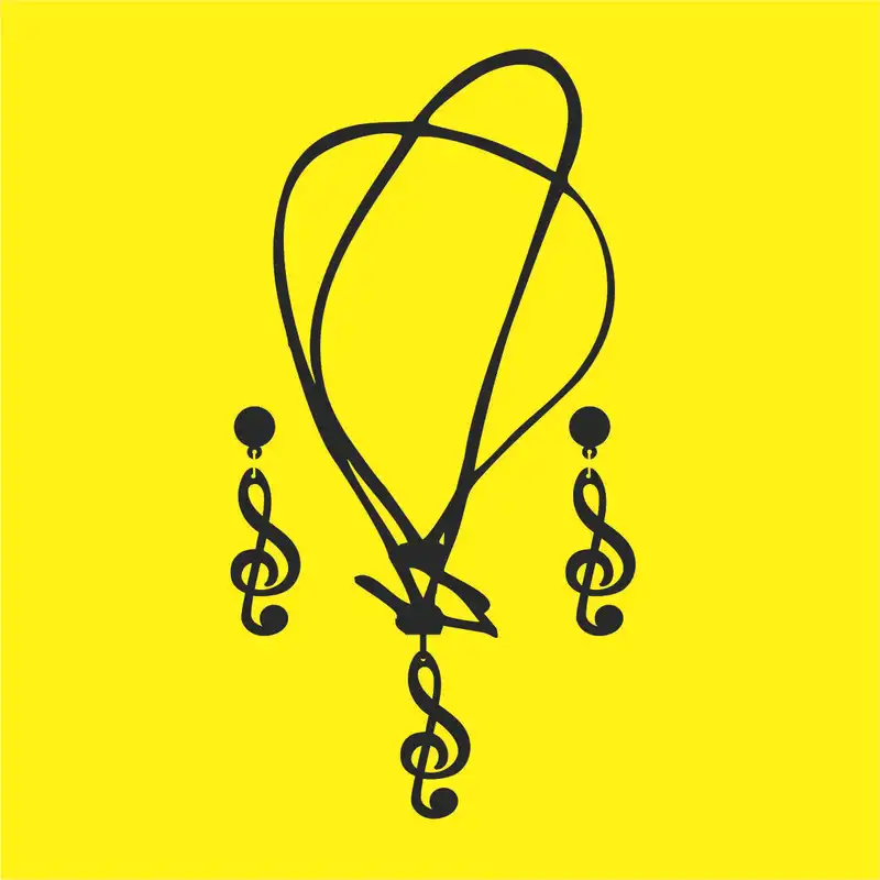 نیم ست دخترانه مدل نت موسیقی