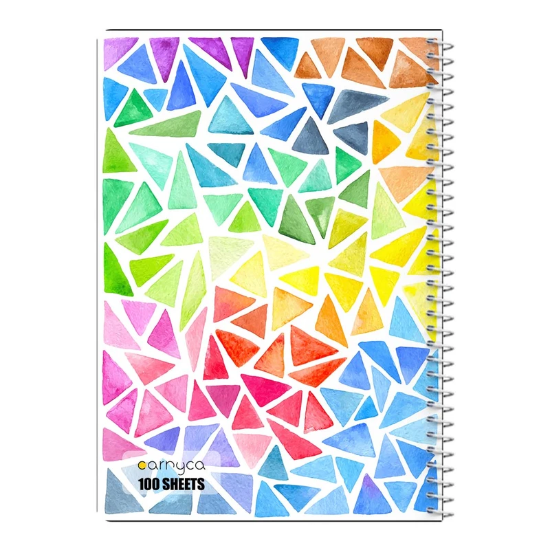 دفتر شطرنجی 100 برگ سیمی کارنیکا طرح پترن هندسی Geo Pattern کد 39951