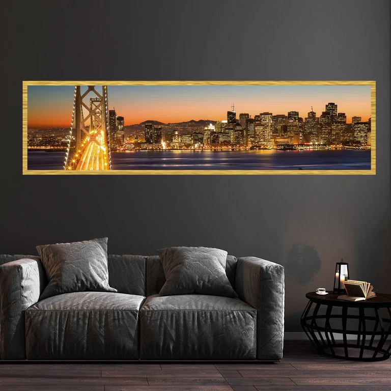 تابلو بکلیت طرح پل و منظره شهر مدل T-7489