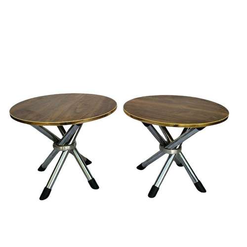 میز عسلی مدل  تاشو کد MB12  مجموعه 2 عددی