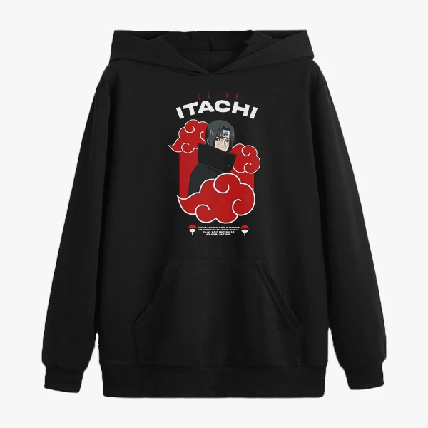 هودی مردانه مدل انیمه ای ناراتو شخصیت ایتاچی کد anm033