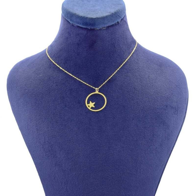 گردنبند طلا 18 عیار زنانه قیراط کد GH5273 -  - 2