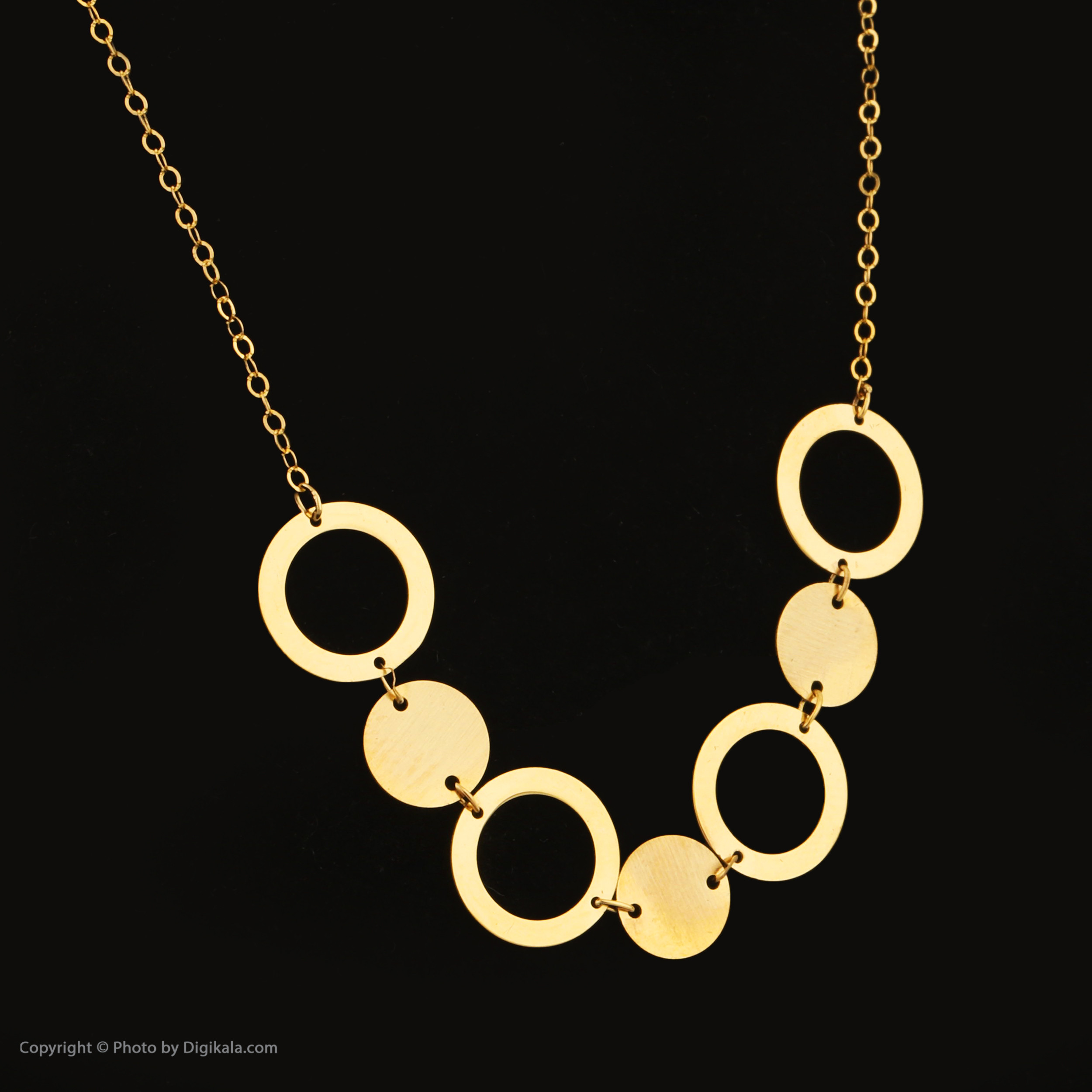 گردنبند طلا 18 عیار زنانه زرمان مدل ZMM1614 طرح پولکی
