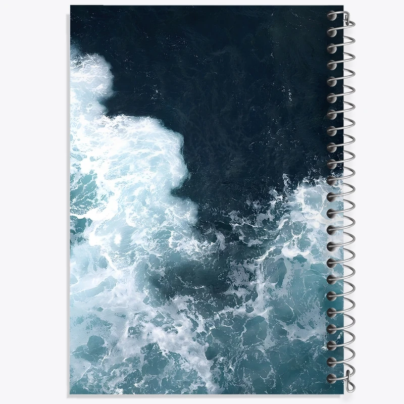 دفتر لیست خرید 50 برگ خندالو طرح موج دریا کد F1384