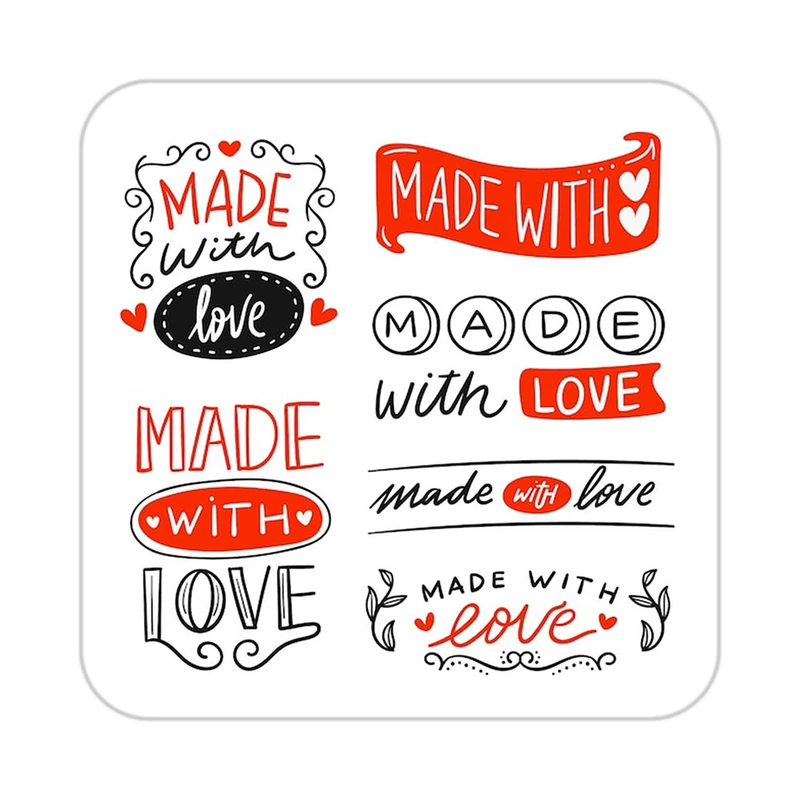 زیر لیوانی کاکتی طرح عاشقانه مدل mp37903