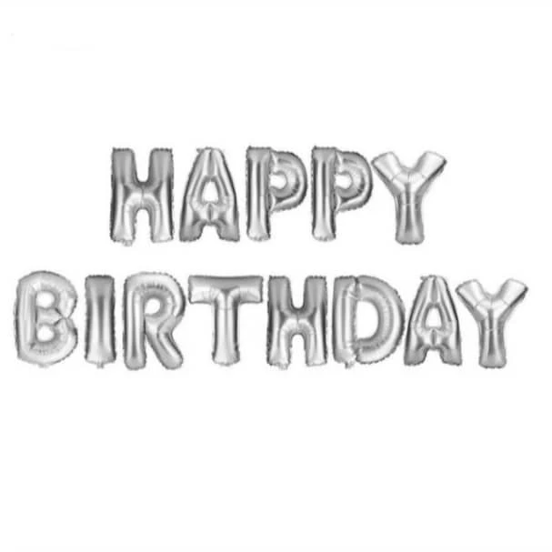 بادکنک فویلی پارتی لند تهران مدل happy birthday کد 3013 مجموعه 13 عددی