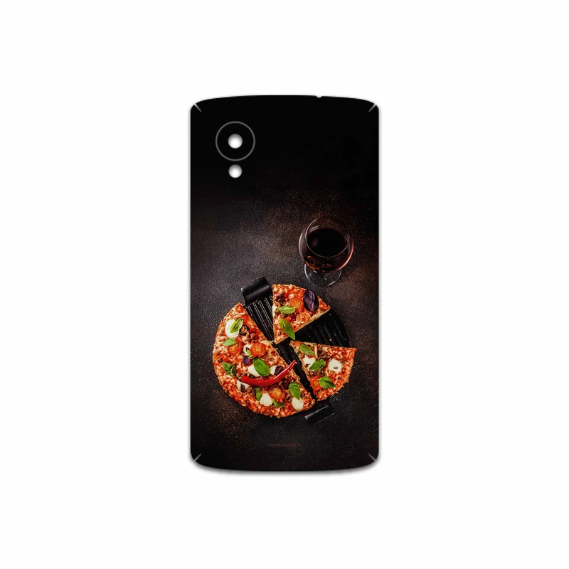 برچسب پوششی ماهوت مدل Pizza مناسب برای گوشی موبایل گوگل Nexus 5